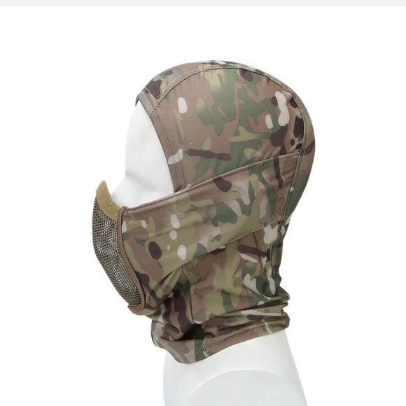Balaclava Airsoft Mesh Mask Full Face Protection Hood for Cs War Game Hunting US - Picture 2 of 6